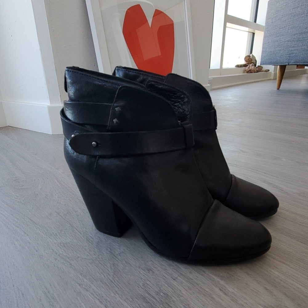 Rag & Bone Black Harrow Booties / Boots